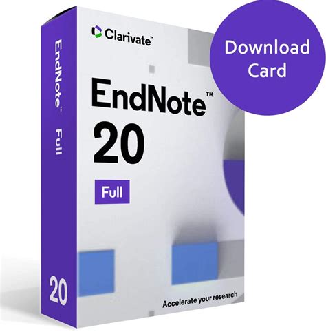 amazoncom endnote  reference management software full version  card