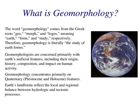 geomorphology topic  part  basic concepts