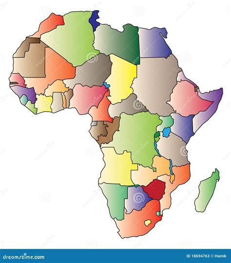 kaart van afrika stock fotos beeld