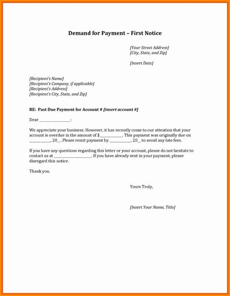 letter  demand template  document template lettering