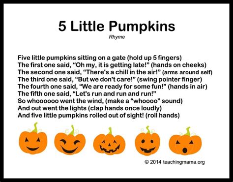 pumpkins poem  printable printable templates