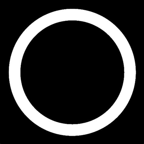 white circle   black background youtube