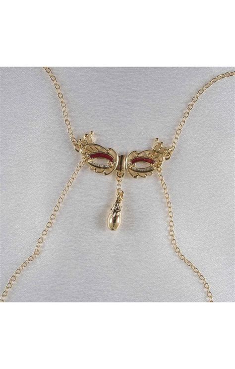 venetian love mask neck and breast chain non piercing nipple rings gold