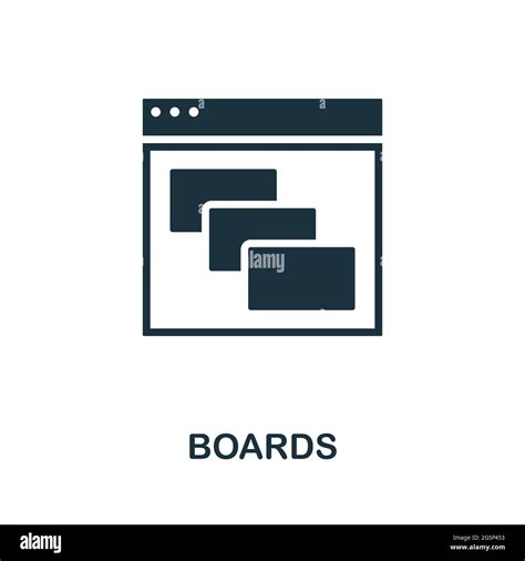 boards icon simple creative element filled monochrome boards icon  templates infographics