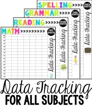 student data tracking sheets  rheana lancaster tpt