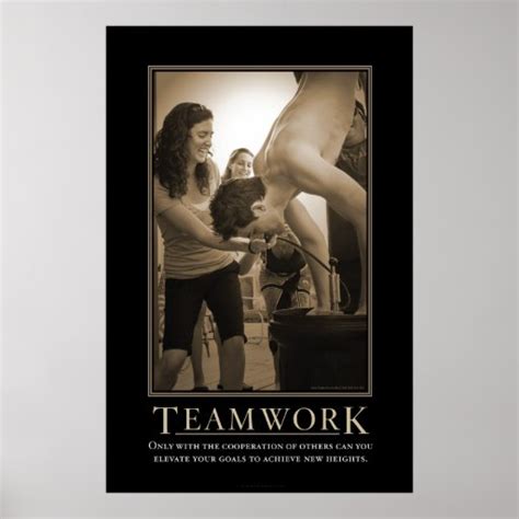 Teamwork Demotivational Print Zazzle