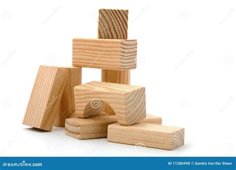 houten bouwstenen stock foto image  speelgoed geisoleerd