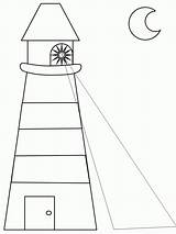 Lighthouse Coloring Pages Printable Kids Drawing Light Template Easy Hatteras Vector Bulb Getdrawings Cape Adults Popular Bestcoloringpagesforkids sketch template