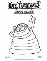 Transylvania Hotel Coloring Pages Vacation Summer Blobby Printable Print Kids Blob Size Fun sketch template