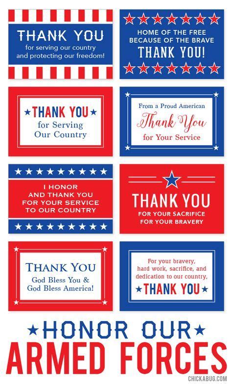 printable honor  armed forces cards chickabug veterans