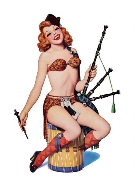 details about 18x24 vintage reproduction pinup redhead