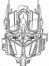 Optimus Prime Coloring Pages Face Transformers Coloring4free Drawing Transformer Print Kids Printable Color Choose Board Faca Sketches Knight Getdrawings Google sketch template