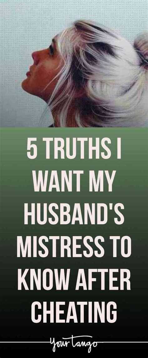 brutal truths    husbands mistress   cheating husband