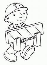Coloring Builder Bob Pages Kids Printable sketch template