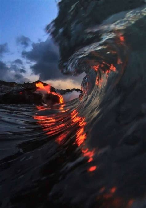 Breathtaking Cj Kale Photographs Of Lava Flows Meeting Pacific Ocean