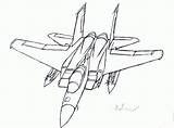 Eagle Sketch Jet 16 Fighter Drawing Coloring Raptor 22 Template Pages Sketches Print sketch template