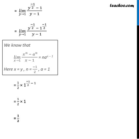 Example 3 Evaluate Limit Lim X → 0 [ √ 1 X 1 X ] Teachoo