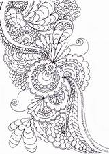 Zentangle Coloring Pages Patterns Adult Print Printable Choose Board Mandala Google Zen sketch template
