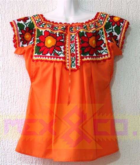 Blusa Bordada A Mano Oaxaca México Artesanía Mercado Libre