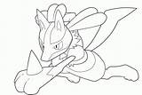 Lucario Pages Absol Sinnoh Lineart Coloringhome sketch template