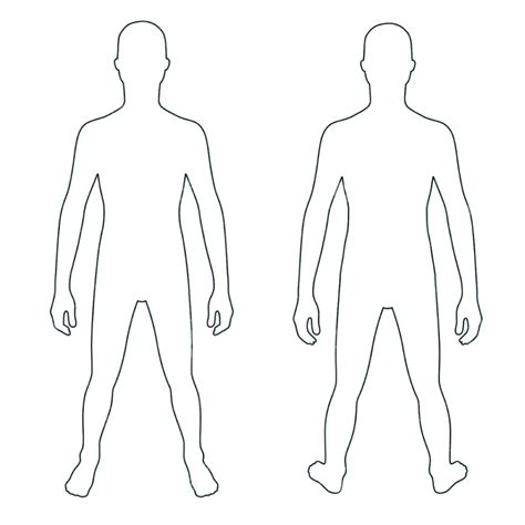 blank drawing  human body    clipartmag