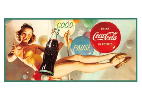 Coca Cola Coke Advertisement From The Archives 1954 Poster 1991