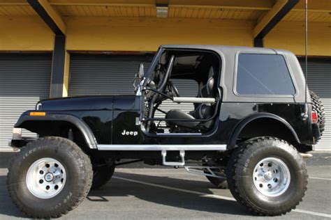 custom  jeep cj black lifted  tires california owned garage