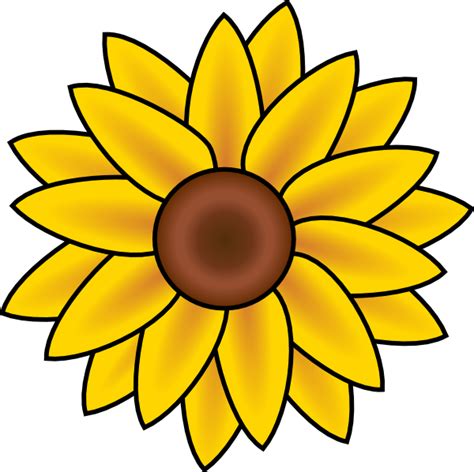 printable sunflower stencils sunflower clip art vector clip