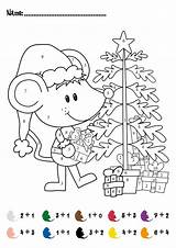 Christmas Math Worksheets Coloring Addition Kindergarten Numbers Color Activity Choose Board Pre Grade Pages Preschool sketch template