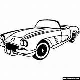 Corvette Clipart Coloring Clip Car Chevy Chevrolet Drawing Pages 1953 Cars Stingray Old Camaro Convertible 1969 Dodge Silhouette Vintage Clipartfest sketch template