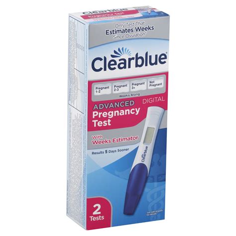clearblue easy pregnancy test advanced digital  ct