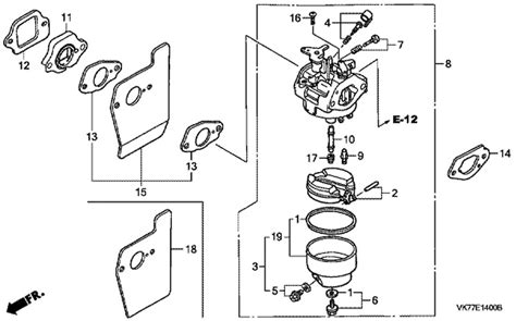 diagram honda gcv carburetor