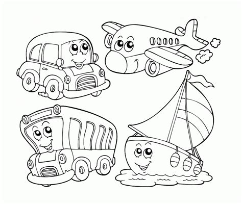 transportation work sheets preschool clip art library