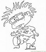 Rugrats Chuckie Colorear Chukie Kleurplaten Wonder Supercoloring sketch template