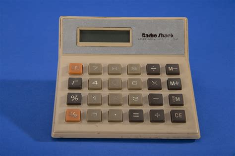 radio shack lcd mini desktop ec  electronic calculator smithsonian institution