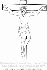Died Crucifixion Easter Printables Crucifix sketch template