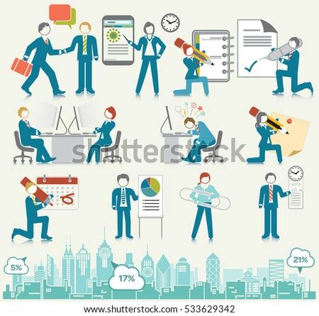 vector flat illustration office syndrome wrong stock vector