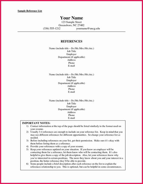 references template  resume   resume references