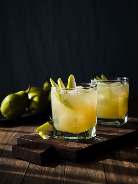 sparkling pear and ginger cocktail will cook for friends