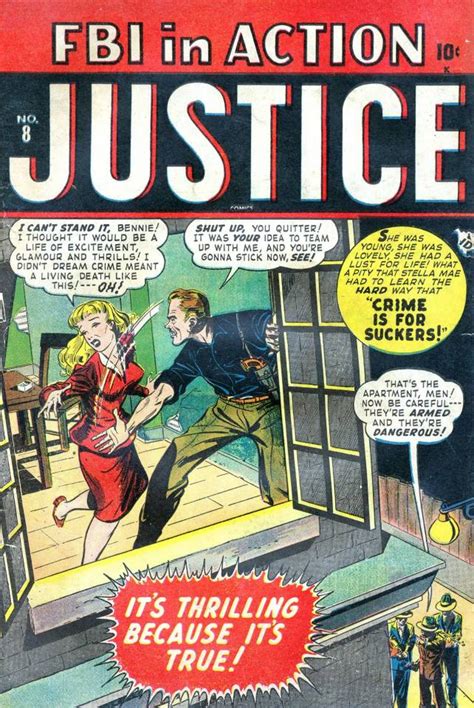 justice comics 8 fbi in action issue