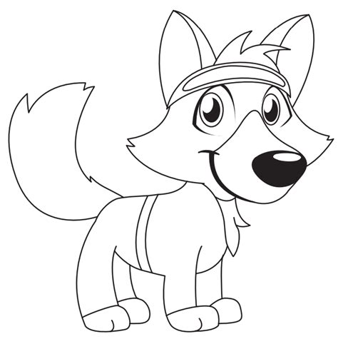 fox howling coloring page  printable coloring pages  kids