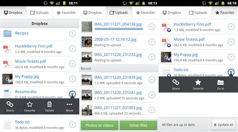 dropbox releases  android app  ics support offers whopping mb  space  students