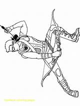 Avenger Hawkeye sketch template