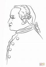 Kant Immanuel Coloring Pages Philosophy Drawing sketch template