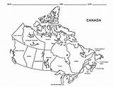 Canada Provinces Blank Allfreeprintable Capitals Ottawa Informasjon sketch template
