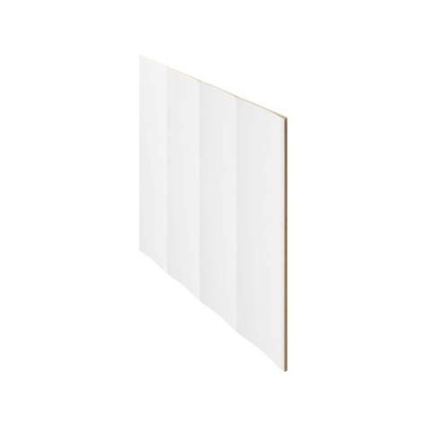 2400 x 1200mm 12mm lining panel white mdf primed scallop 135mm 2400mm