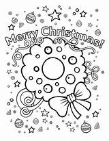 Coloring Christmas Pages Printable Kids Pdf Ages Year sketch template