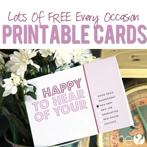 printables  occasion cards