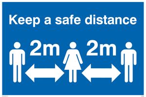 safe distance  safety sign supplies