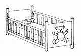 Cot Cradle Cribs Paintingvalley sketch template